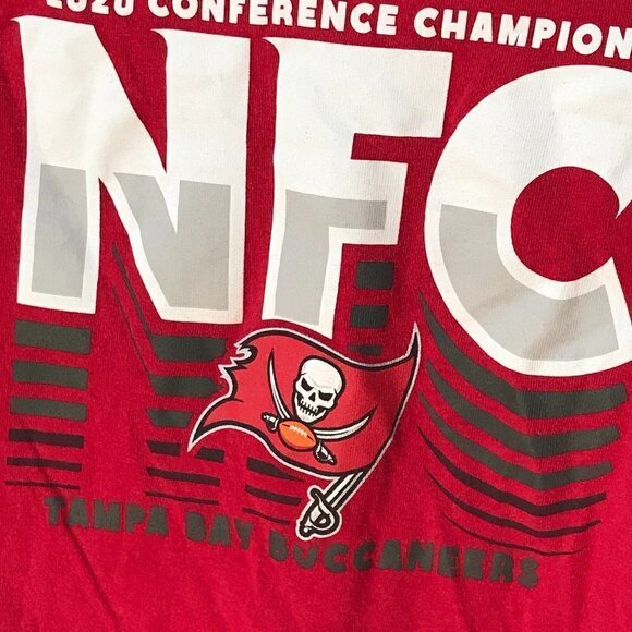 NFL Tampa Bay Buccaneers Short Sleeve Red Champs T Shirt Tee - Picture 6 of 9